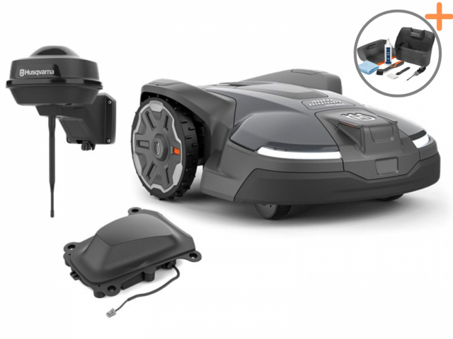 Husqvarna Automower® 450X Nera Robot Tagliaerba con EPOS plug-in kit | Kit di pulizia gratuito!