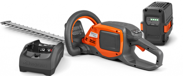 Husqvarna 215iHD45 + Batteria da 2,0Ah& C80 Tagliasiepi alimentato a batteria