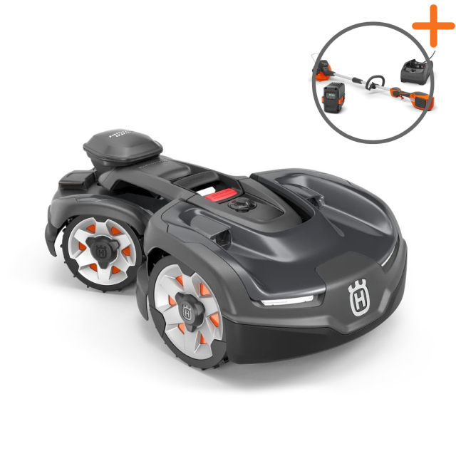 Husqvarna Automower® 435X AWD Nera Robot Tagliaerba | Tagliabordi a batteria in omaggio!