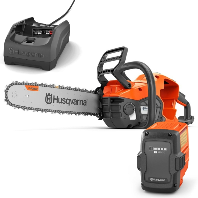 Motosega a batteria Husqvarna 440i con batteria e caricabatterie