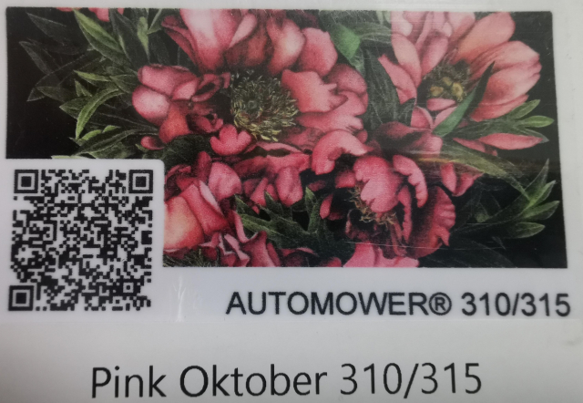 Set di pellicole per Automower 310/315-  Pink Oktober