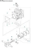 Cilindro Husqvarna T525 Cilindro Husqvarna T525