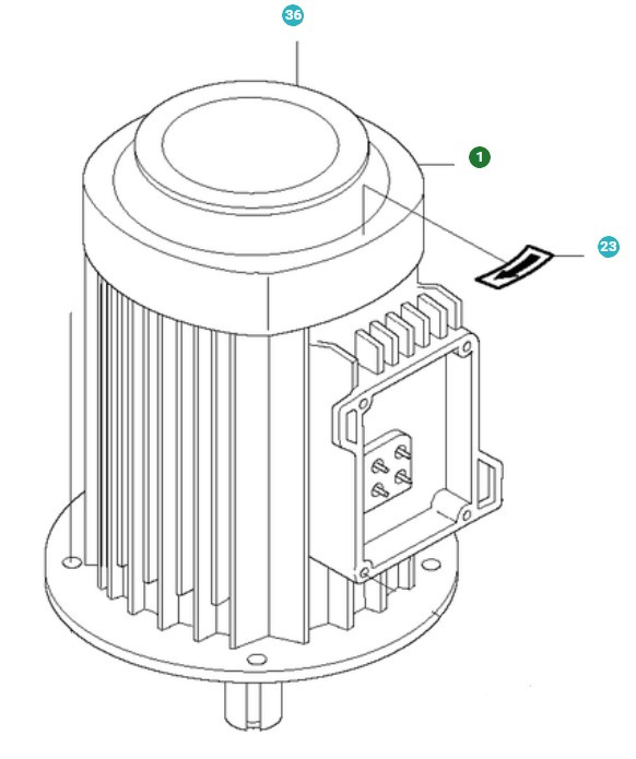 Motore elettrico 9,2 Kw, 230 V 5013656-02
