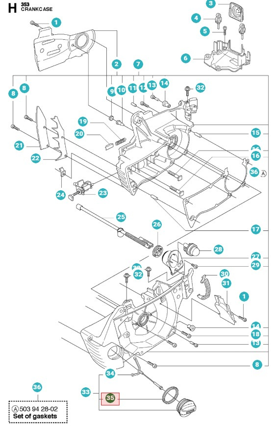 Guarnizione Tappo Serbatoio 5016268-01
