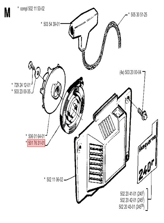 Molla Avviamento Con Cassetta 5017631-01