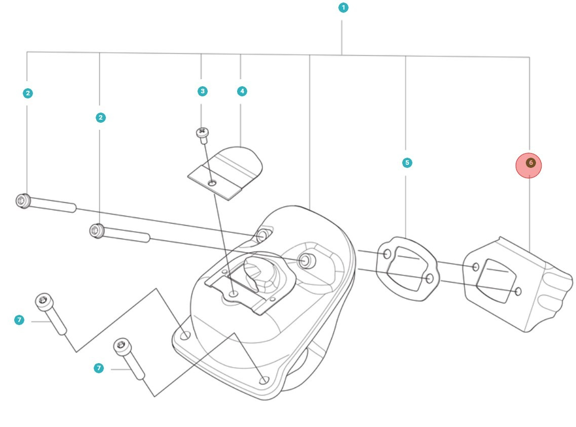 Silenziatore deflettore di calore 60C 5018145-01