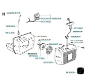 Serbatoio carburante Jonsered RS40, RS51, RS52 Serbatoio carburante Jonsered RS40, RS51, RS52