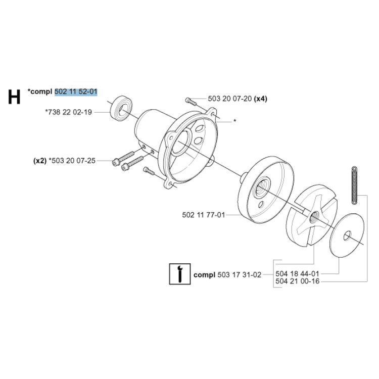 Coperchio frizione 5021152-01