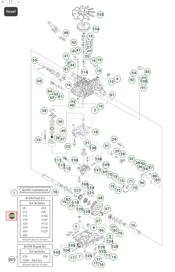 K66B,D,I,K,M Kit Guarnizioni 5024513-01