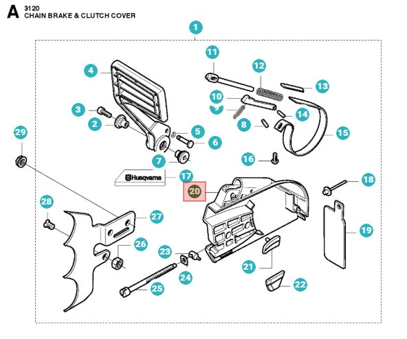 Coperchio frizione 3120XP