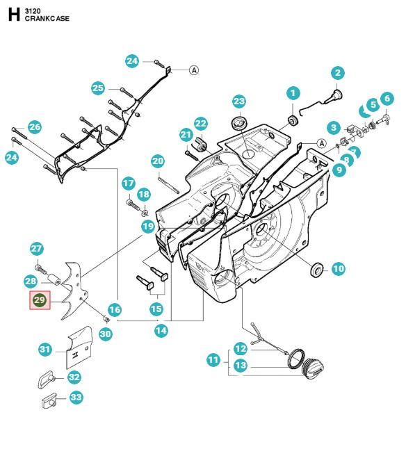 Supporto corteccia interno 5031392-01