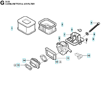 Carburatore Husqvarna 3120XP