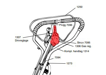 Comandi Acceleratore/Freno Pro S OHV 5032989-01