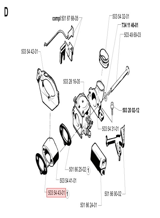 Guarnizione Pezzo Intermedio 5035443-01