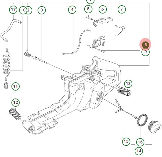 Comando Acceleratore Kpl, 5038298-02