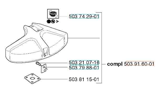 Copertura della cornice 240R, 245RX, 250RX, 252RX