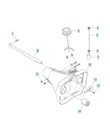 Serbatoio carburante Jonsered BC, FC, CC 2145, 2245 Serbatoio carburante Jonsered BC, FC, CC 2145, 2245