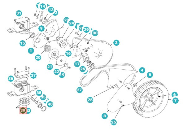 Perno del tubo Puleggia Ingranaggio cilindrico