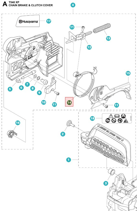 Fascia Freno T540XP, T540XP Mark II, III, 540XP Mark III