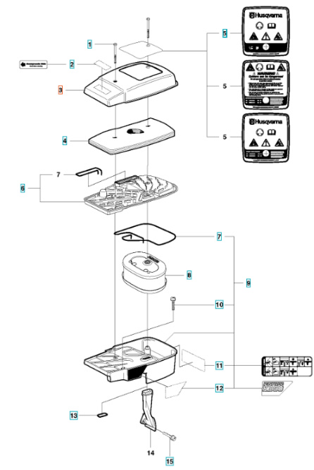 Copertura del filtro dell'aria
