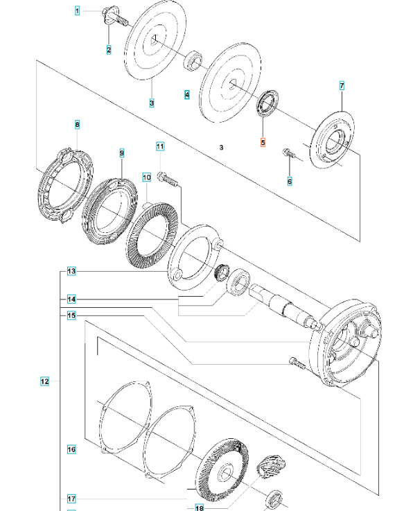 Flangia di supporto della guarnizione