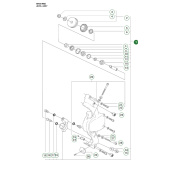 Leva completa rullo di supporto ricambio Leva completa rullo di supporto ricambio
