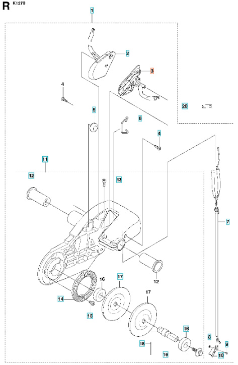 Interruttore di arresto (sinistra)