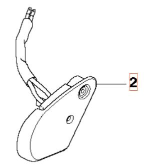 Interruttore di arresto (destro)