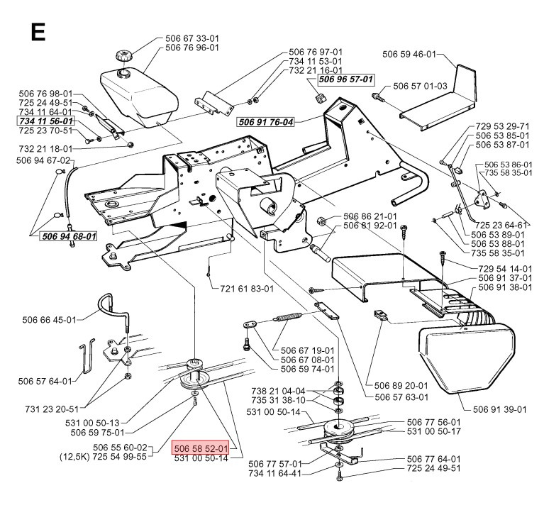 Puleggia motore R11, R11 Bio, R11C, R11R, 850, 970, FR13, FR2111M, 2113