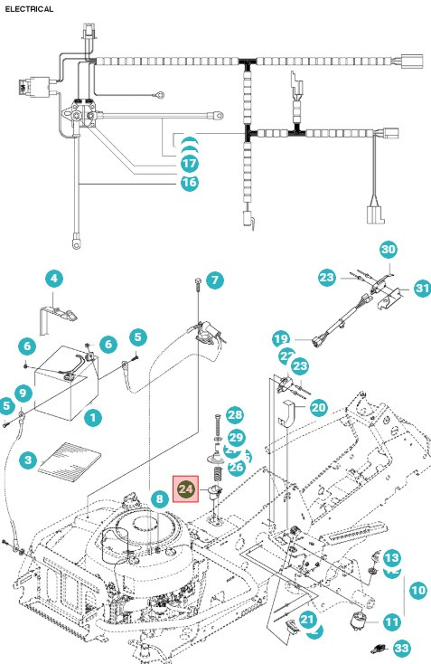 Interruttore del sedile