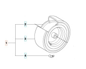 Ruota R111B, R111B5, R112C, R112C5, R112iC Ruota R111B, R111B5, R112C, R112C5, R112iC