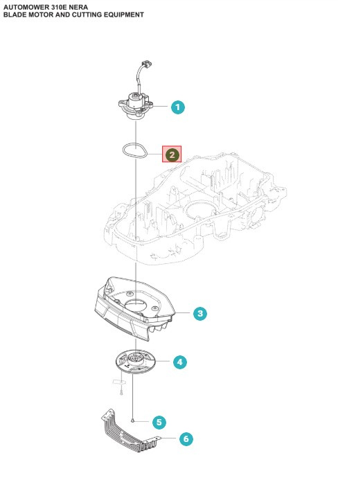 Guarnizione motore di taglio