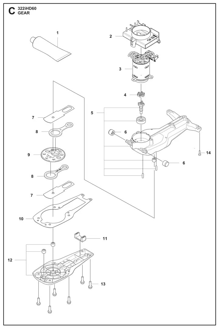 Motore Completo Bldc E8 20Mm Con F 5299085-01