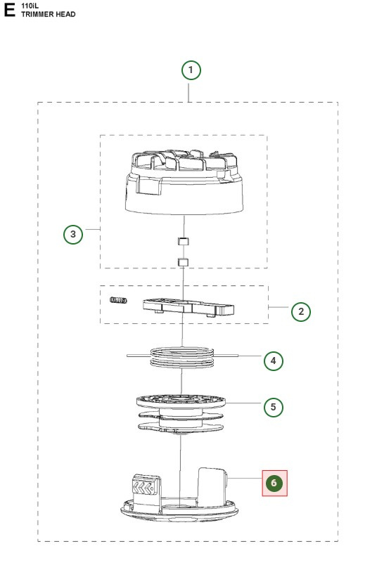 Copertura inferiore Husqvarna 110iL