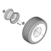 Kit ruote TS 112, TS 114, TC 215T, TC 220T, TS 112, TS 114, TS 215T, TS 217T Kit ruote TS 112, TS 114, TC 215T, TC 220T, TS 112, TS 114, TS 215T, TS 217T
