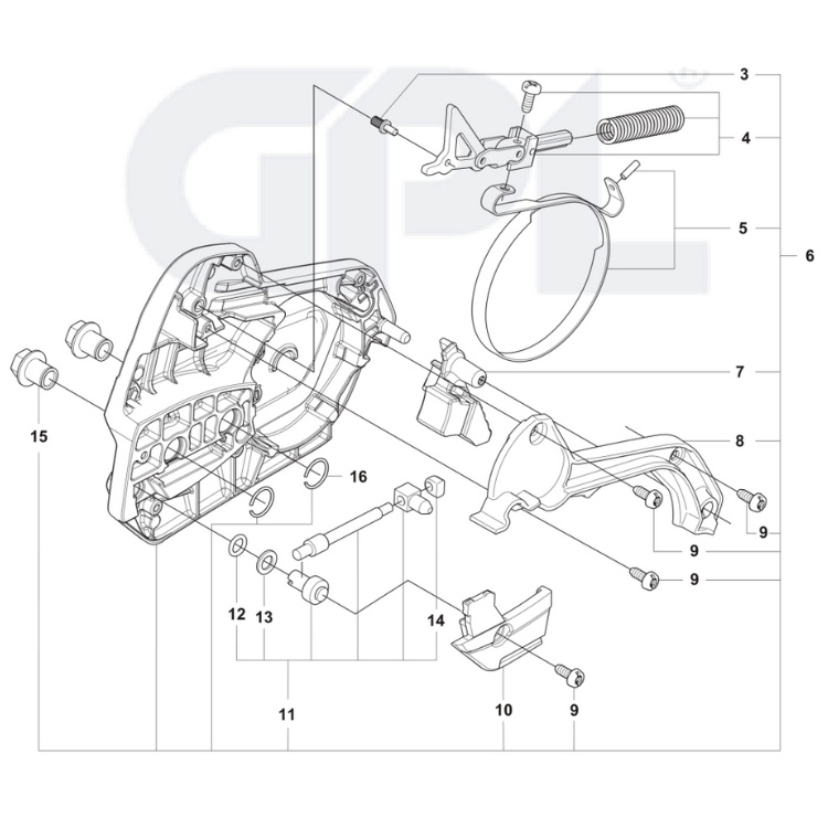 Coperchio frizione 564XPG