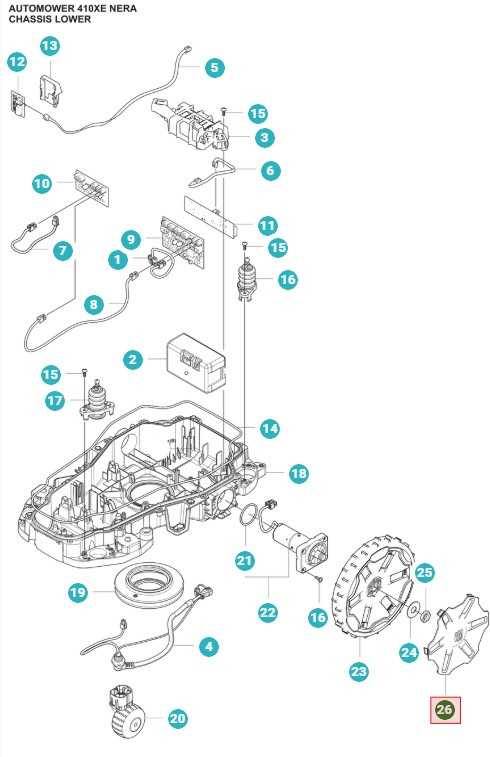 Copriruota 405XE Nera, 410XE Nera, 430X Nera, 450X Nera