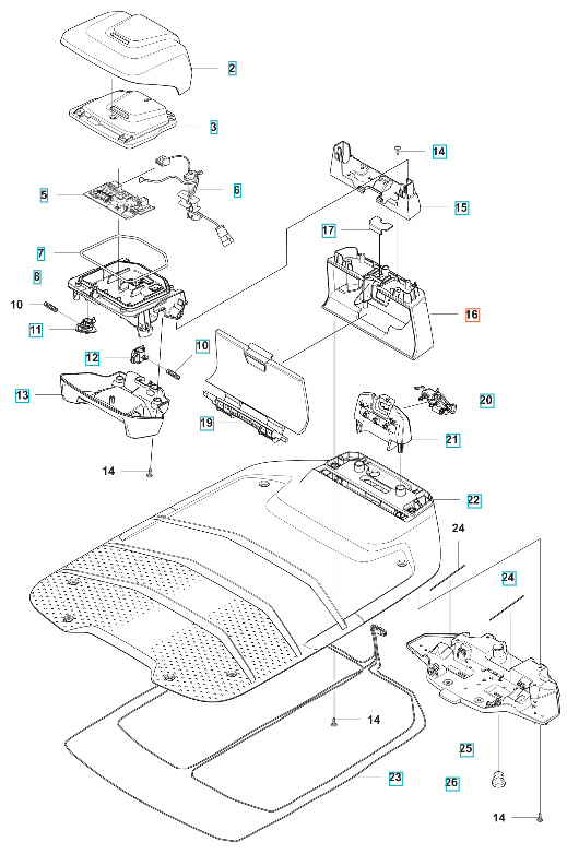 Torre della stazione di ricarica Automower Nera