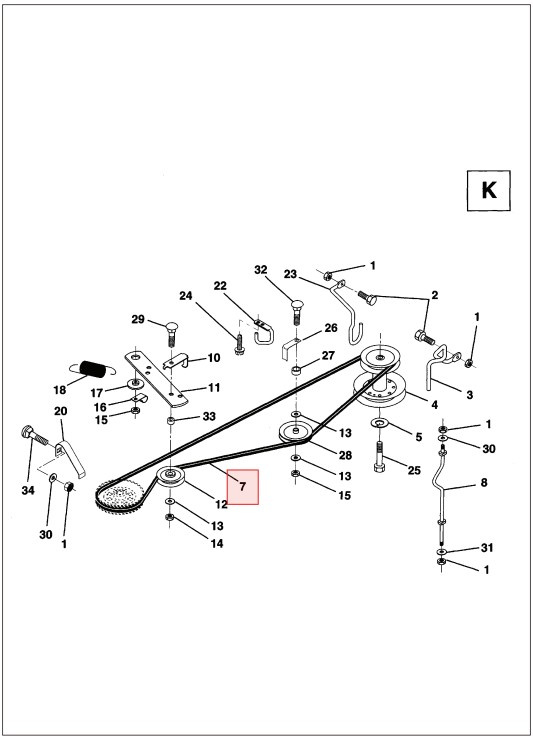 Cinghia Husqvarna LRH130, LTH130, LRH13