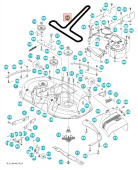 Cinghia LTH1842, LTH174, YTH130, LTH184T Cinghia LTH1842, LTH174, YTH130, LTH184T