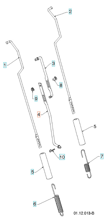 Asta, superiore, controllo velocità 5321877-82