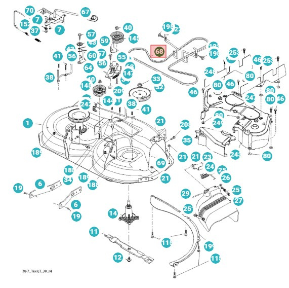 Cinghia LT126, LT151, LT154 LT1597