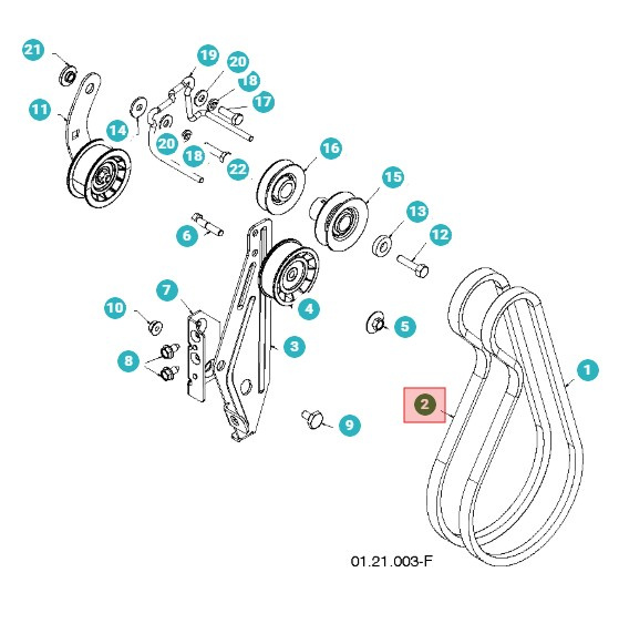 Cinghia di trasmissione ST268EP, ST276EP, PM105, ST2111E
