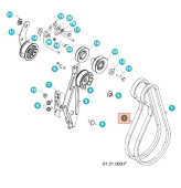 Cinghia di trasmissione ST268EP, ST276EP, PM105, ST2111E Cinghia di trasmissione ST268EP, ST276EP, PM105, ST2111E