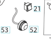 Gruppo lampadina adescamento carburante con tubo 5324249-49 Gruppo lampadina adescamento carburante con tubo 5324249-49