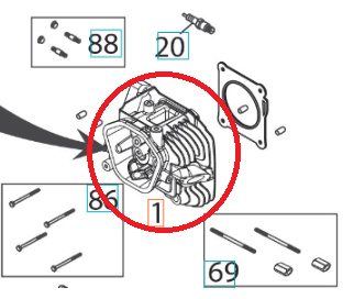 Tappo superiore 5324292-54