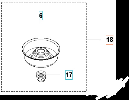Kit di ricambio per coppa di supporto 5353344-01