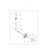 RUOTA kit Automower 320, 430X / V, 450X / V Nera RUOTA kit Automower 320, 430X / V, 450X / V Nera