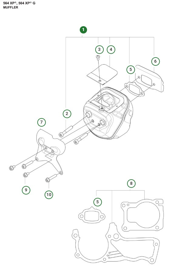 Kit silenziatore 564XPG
