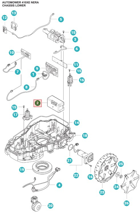 Batteria Automower 320 Nera, 430X Nera, 410XE Nera